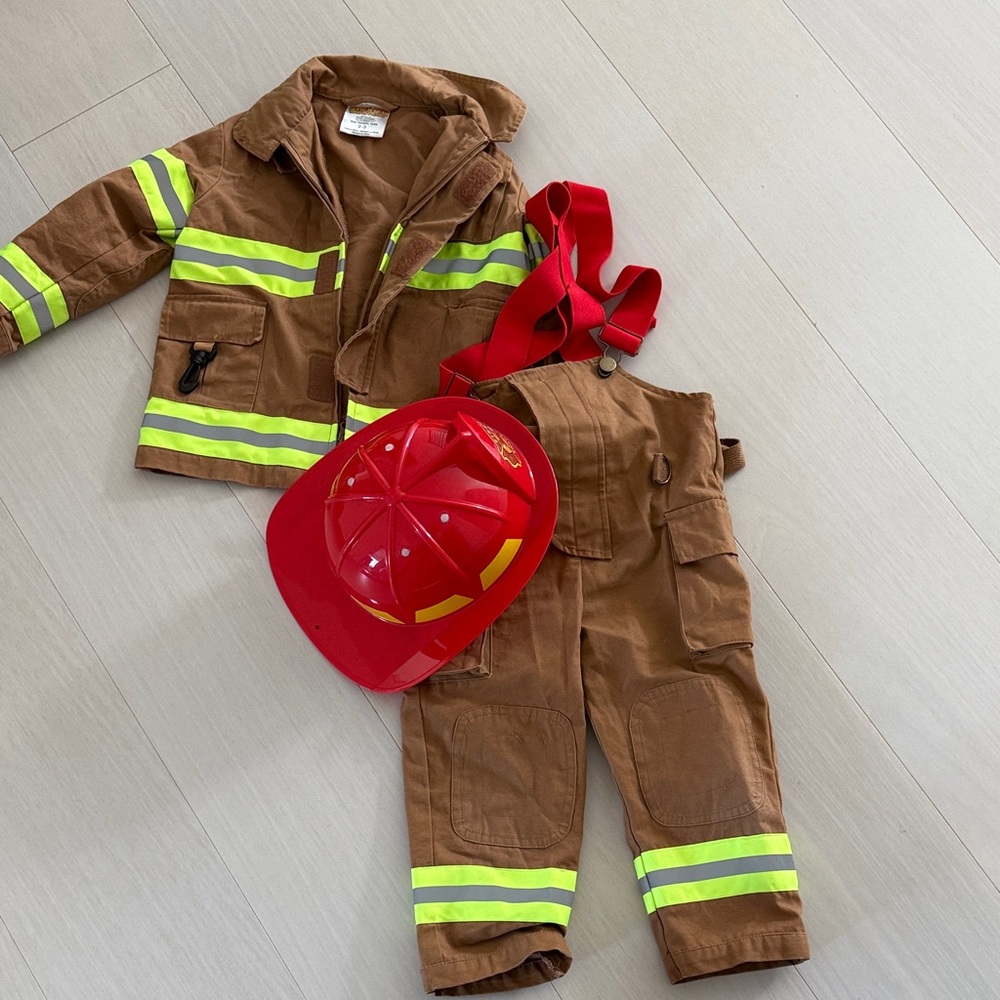 Fireman costume toddler 2-3